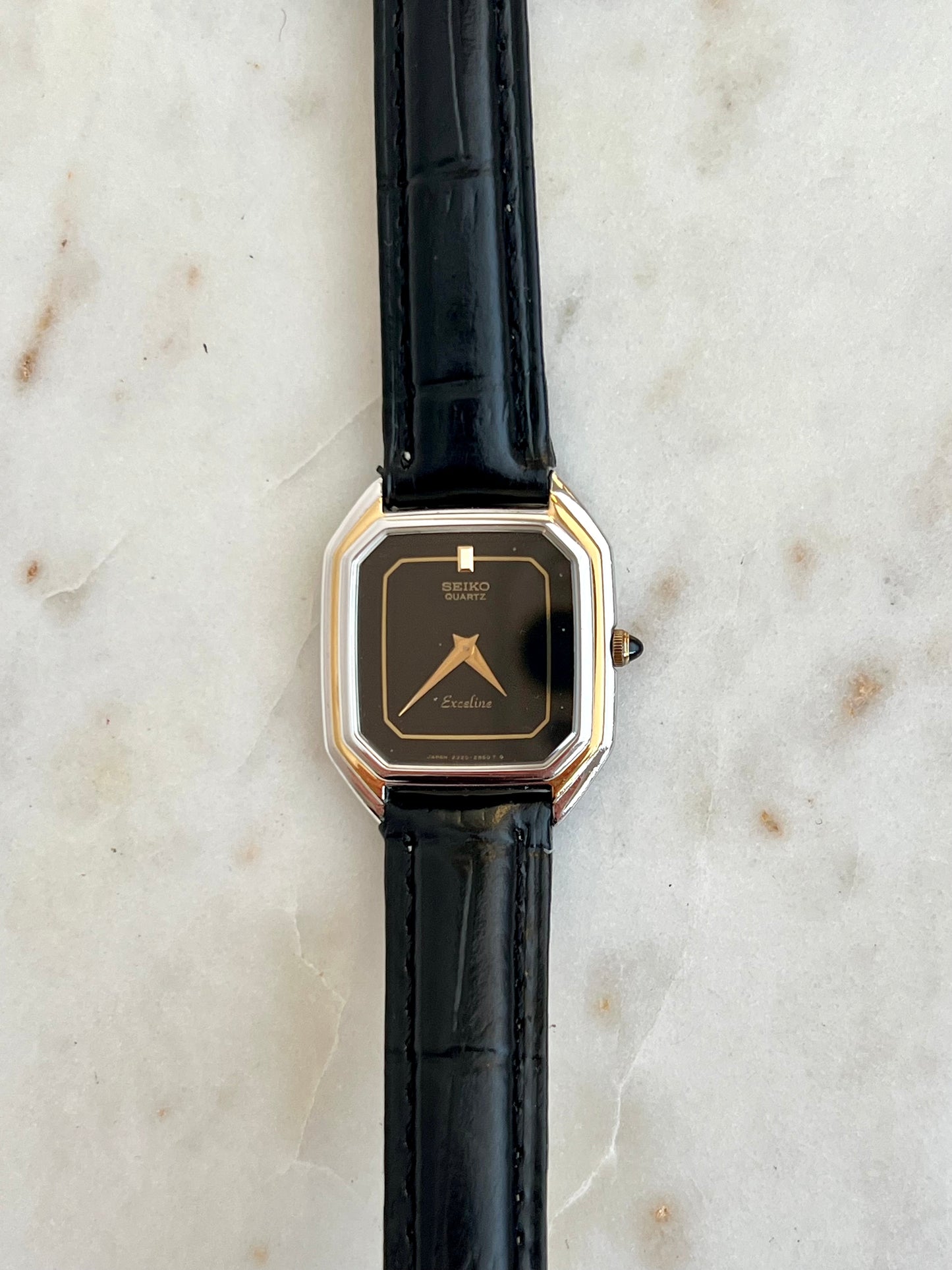 Seiko Exceline Black Dial Octagonal Women’s Watch