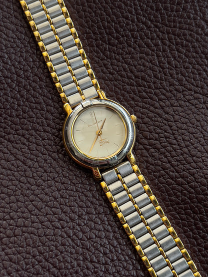 Burberry Gold & Steel Ladies’ Watch with Champagne Dial