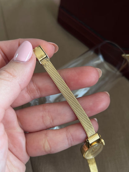 Omega De Ville Oval Champagne Dial Cocktail Women’s Watch