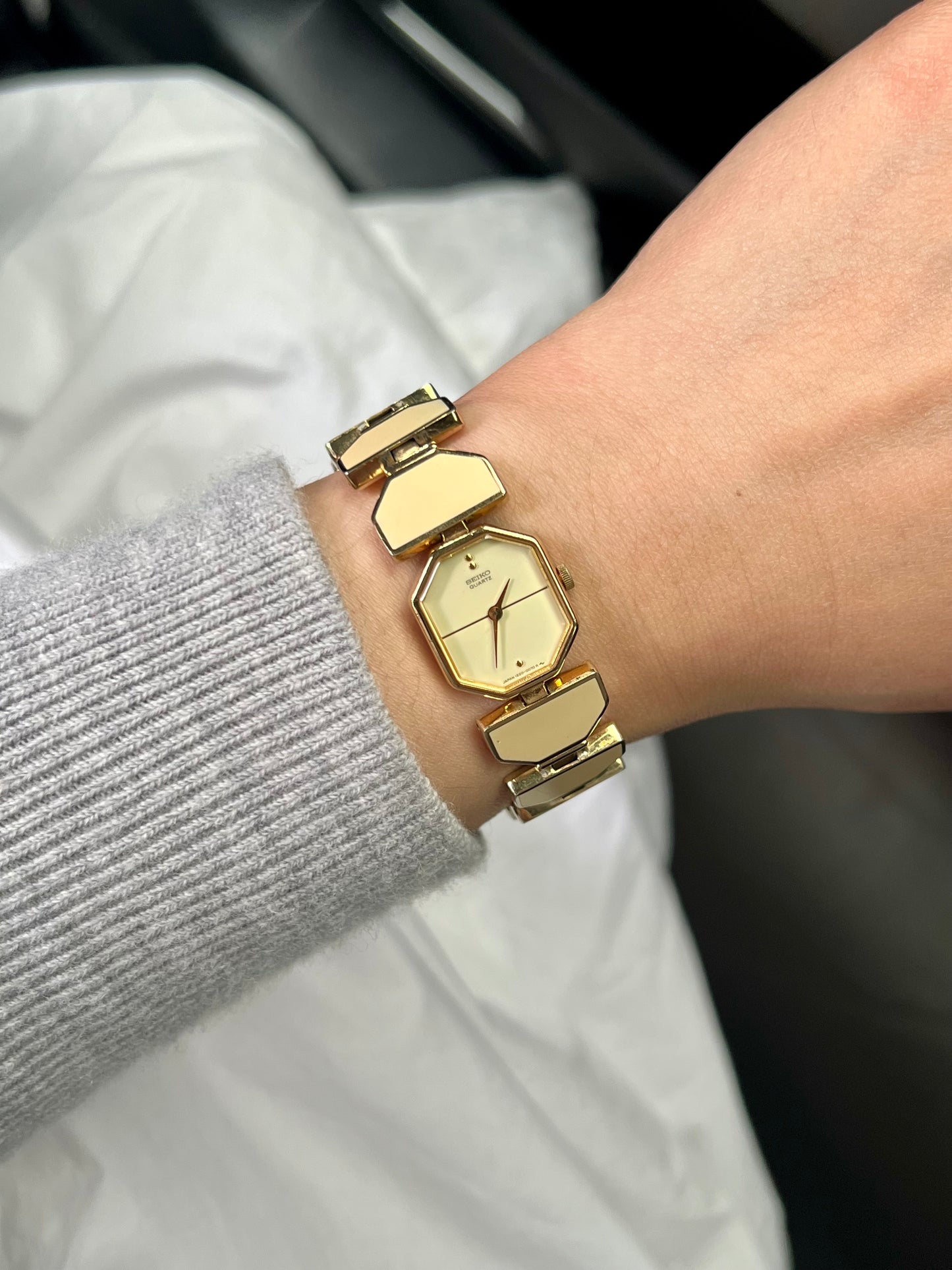 Seiko Two Tone Enamel Bracelet Women’s Watch