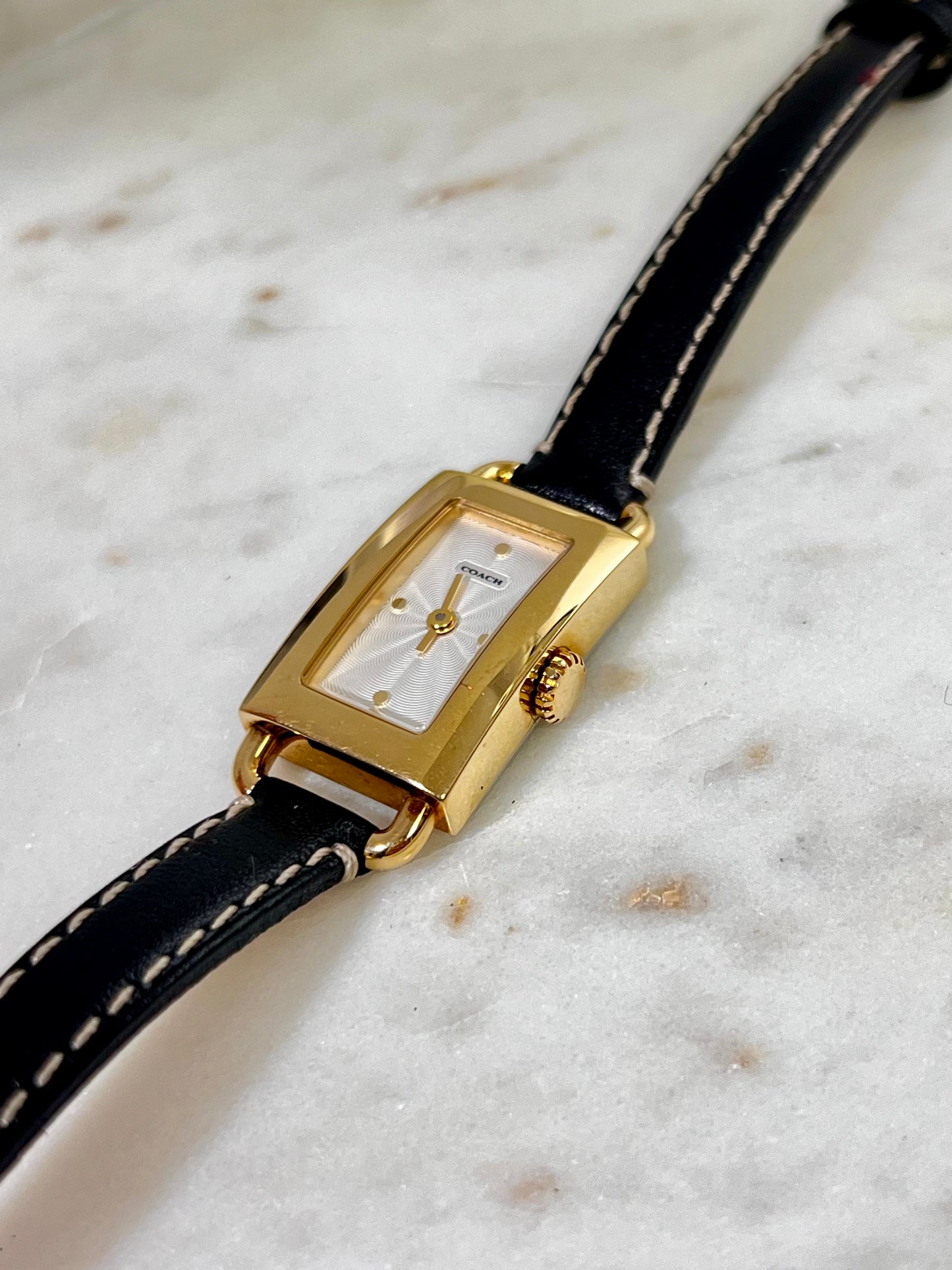 Coach Tank Gold Toned Woman's Watch