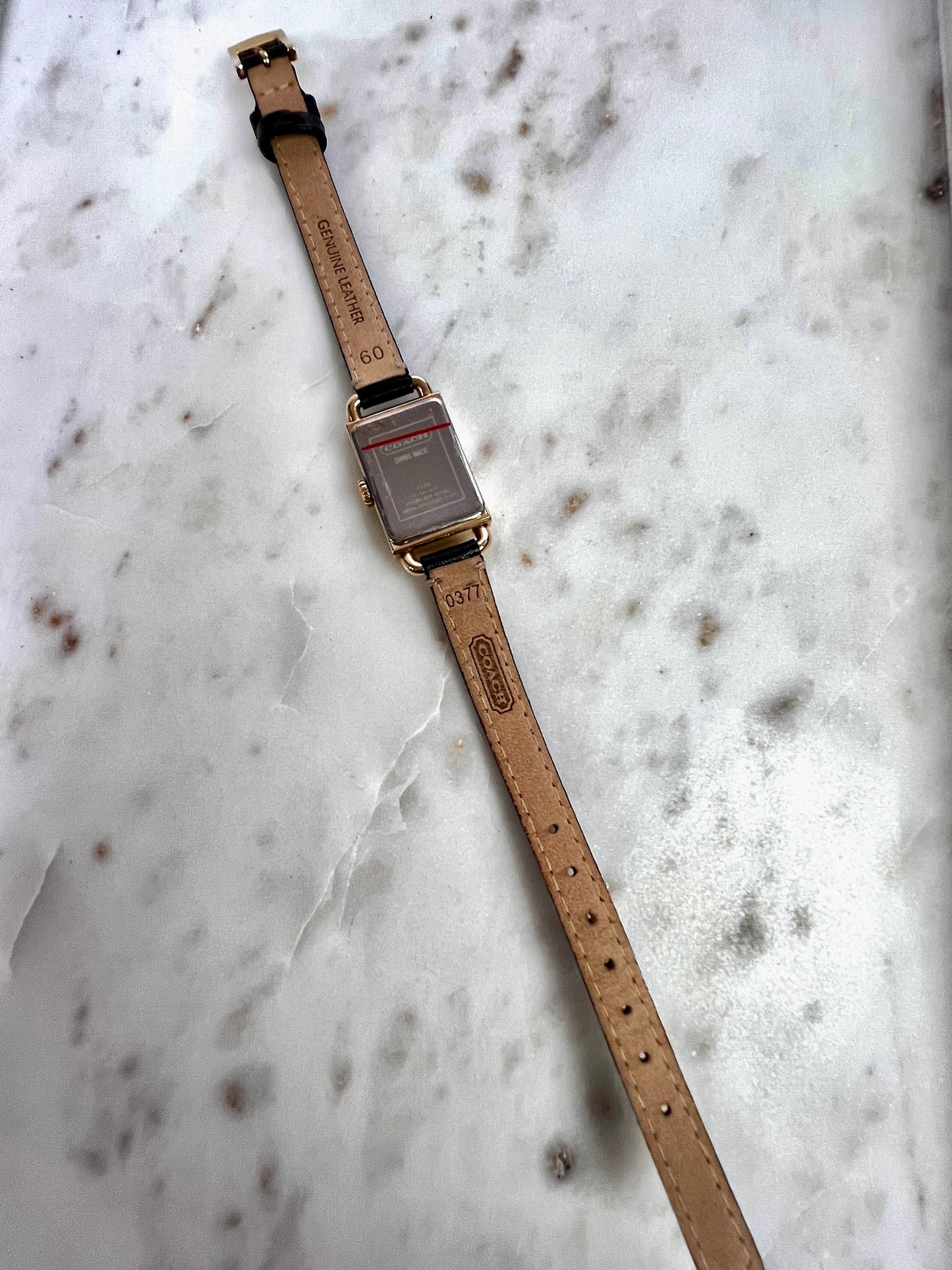 Coach Tank Gold Toned Woman's Watch