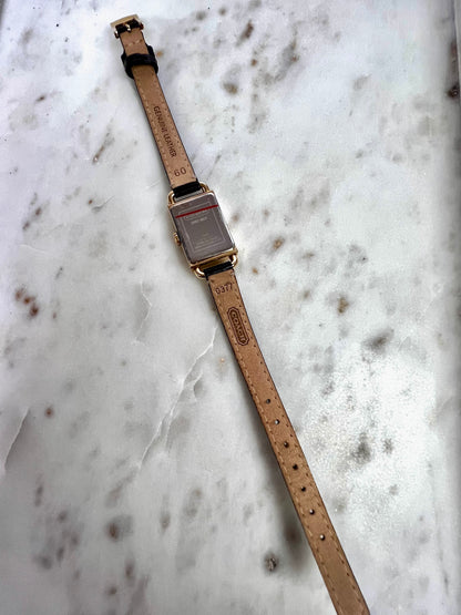 Coach Tank Gold Toned Woman's Watch