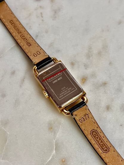 Coach Tank Gold Toned Woman's Watch