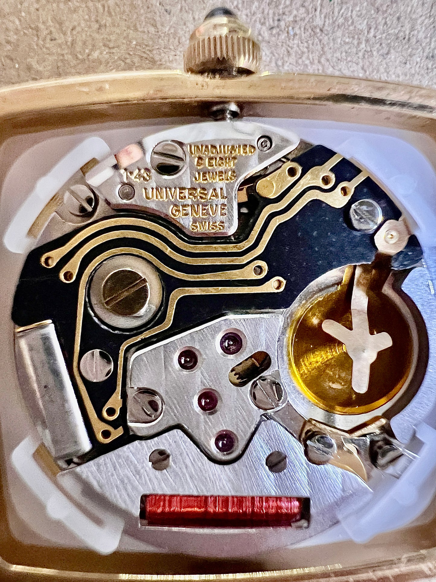 Universal Geneve Gold TV Case Women's Watch