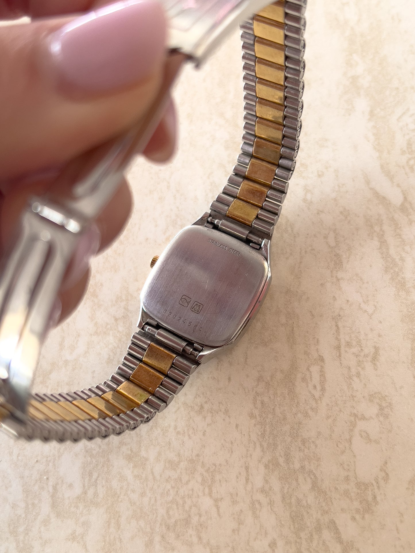 Longines Square Woman’s Watch with Golden Bezel