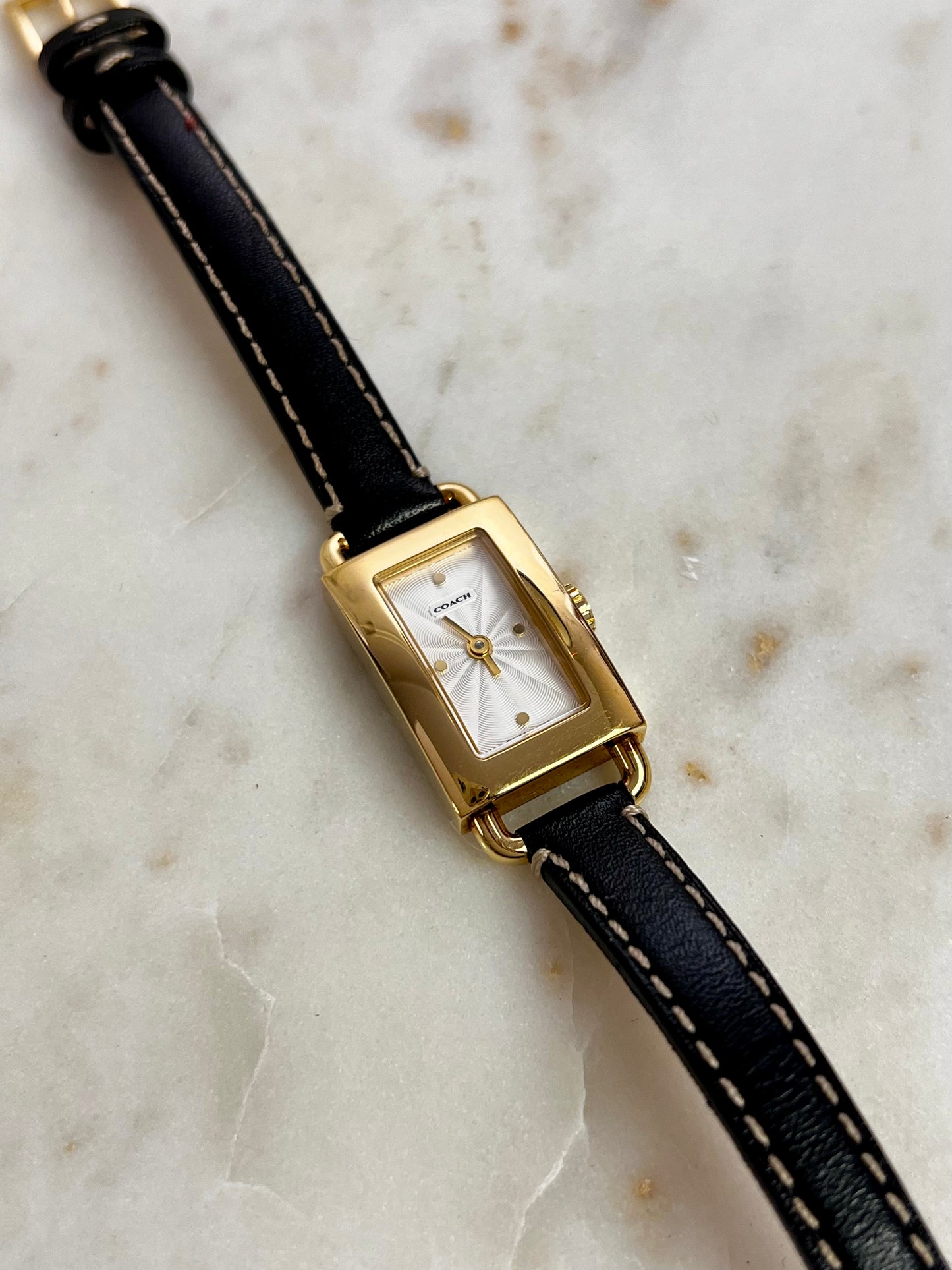 Coach Tank Gold Toned Woman's Watch