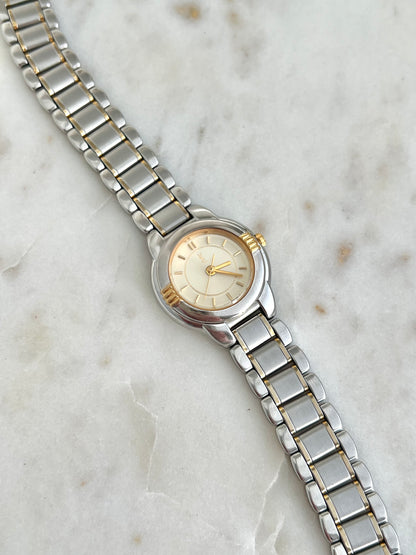 Yves Saint Laurent Two Tone Bracelet Watch