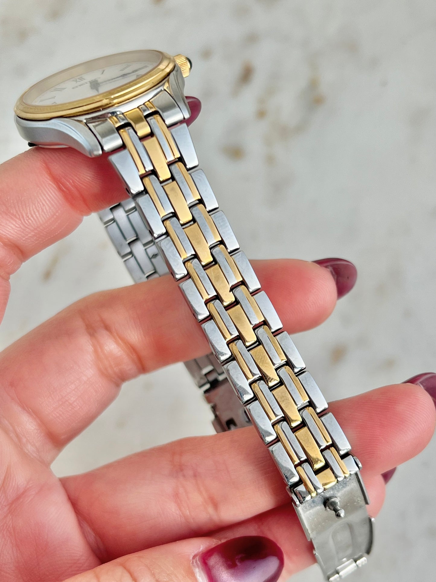 Seiko Two Tone Woman's Watch Roman Numerals