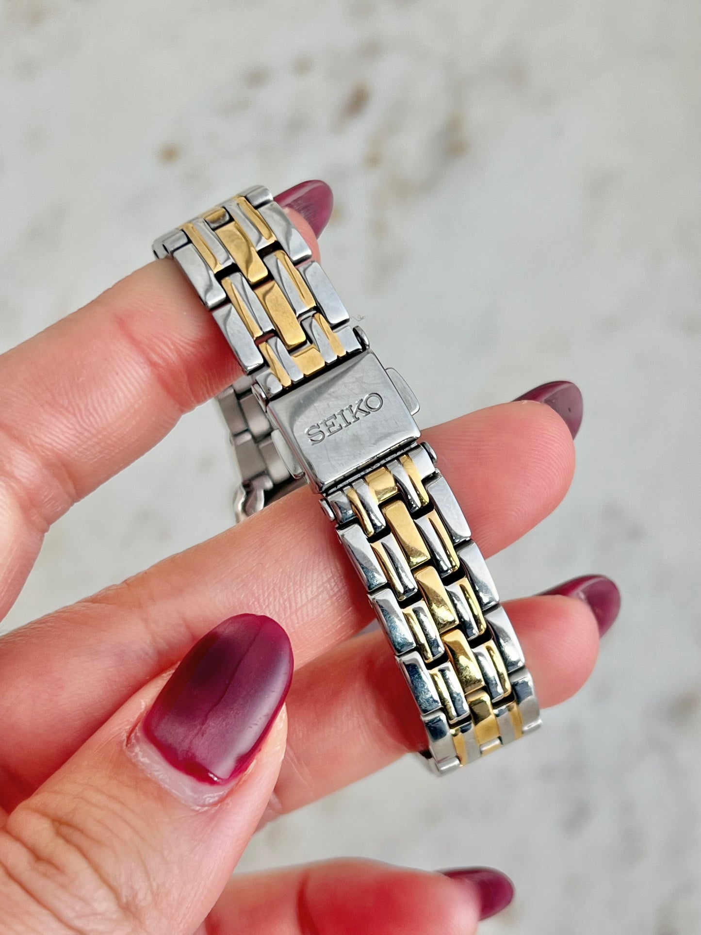 Seiko Two Tone Woman's Watch Roman Numerals