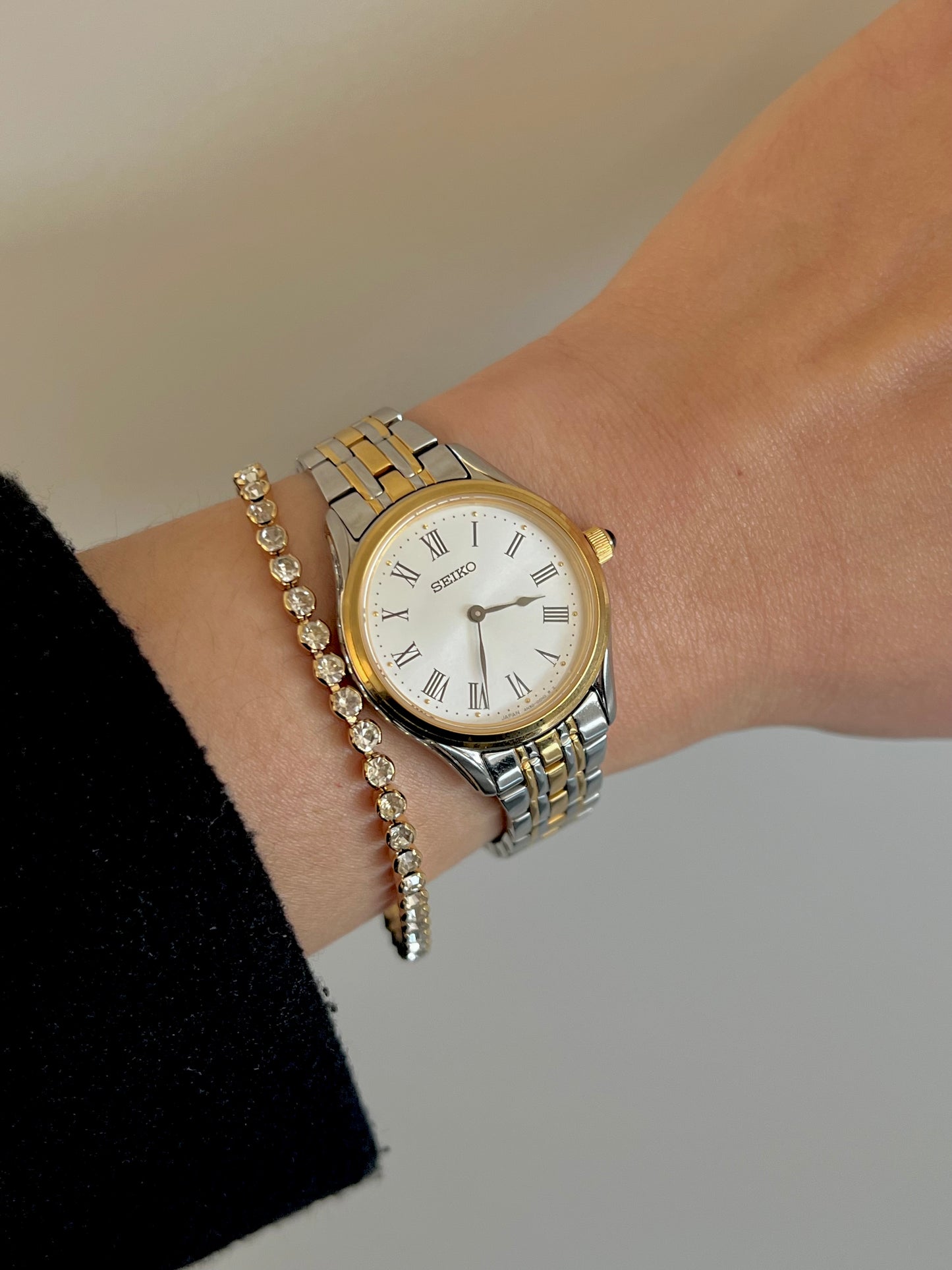 Seiko Two Tone Woman's Watch Roman Numerals