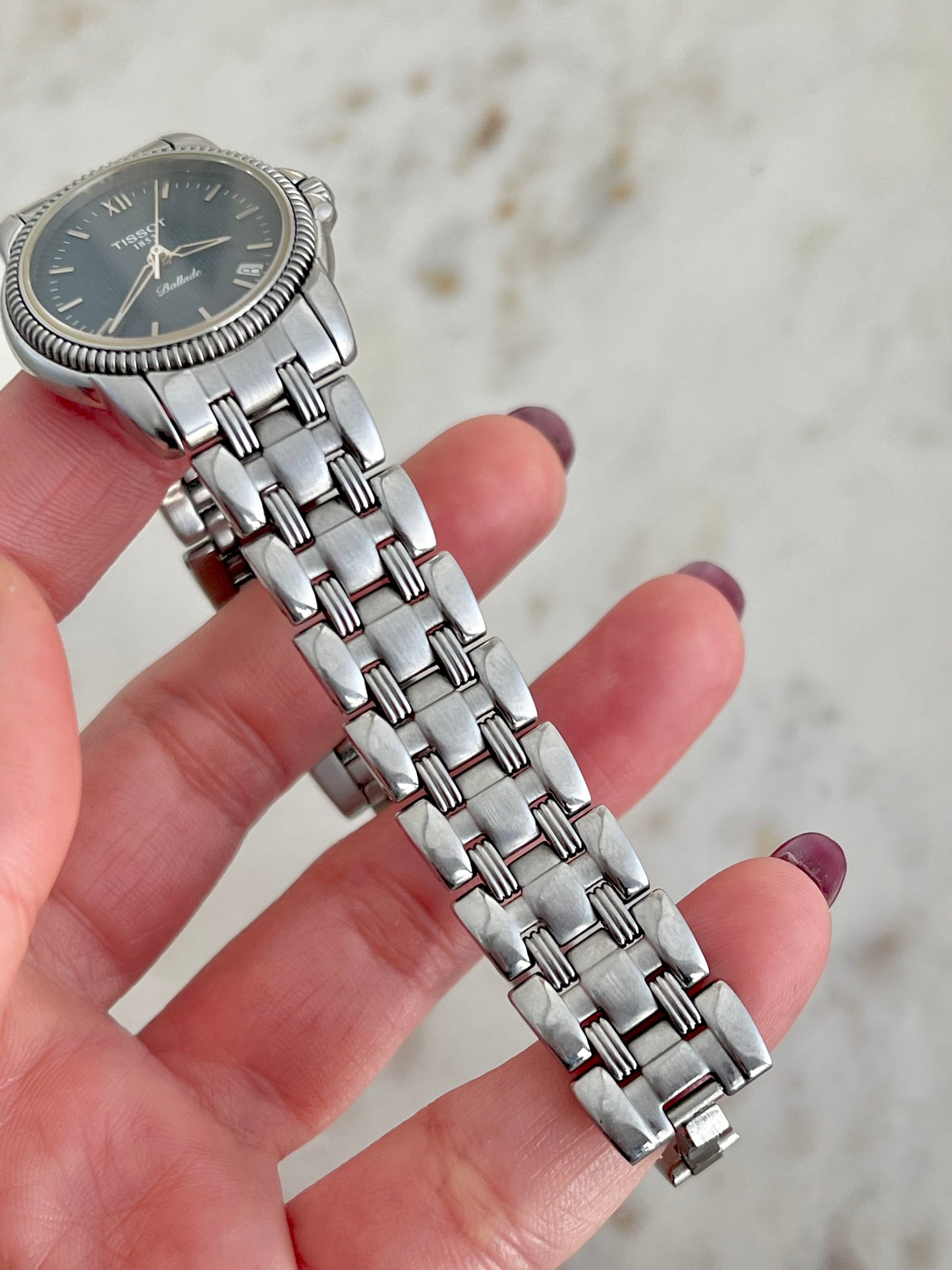 Tissot Ballade Ladies’ Watch with Navy Blue Dial