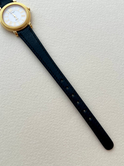 Seiko L’espoir Fluted Bezel Roman Numeral Gold Tone Ladies Watch