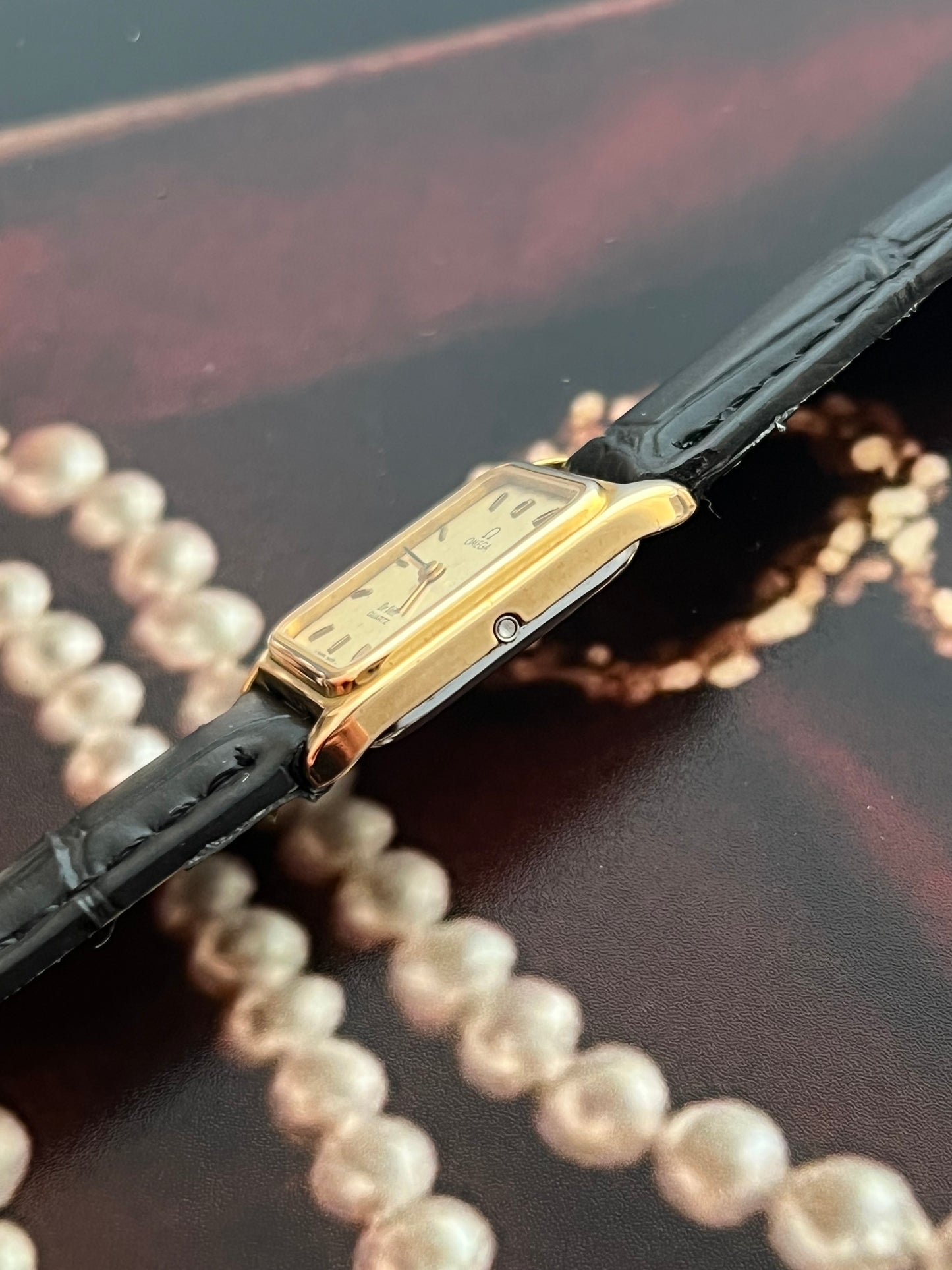Omega De Ville Gold Tank Women's Watch