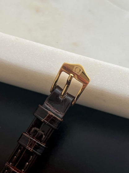 Omega Gold Tone De Ville Wreath Bezel & Ghost Dial