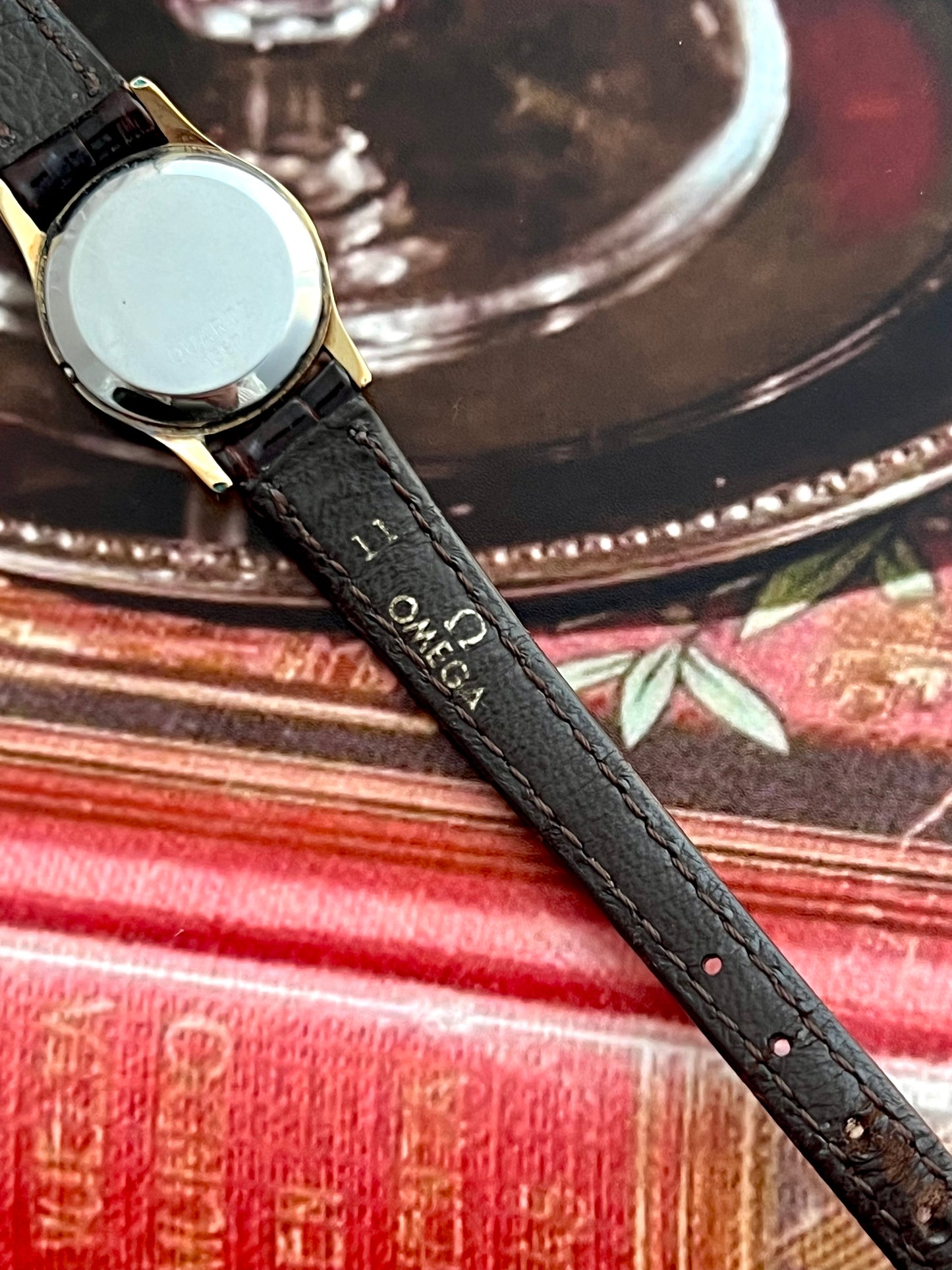Omega Gold Tone De Ville Wreath Bezel & Ghost Dial