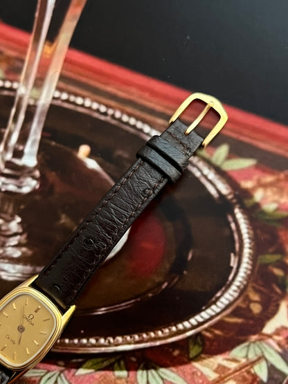 Omega De Ville Gold Tone Cushioned Women's Watch