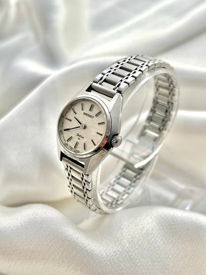 Seiko Bellina Silver Textured Dial Bracelet Watch