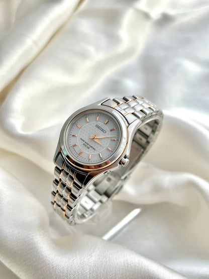 Seiko Coutura Solar Ladies Watch with Textured Dial