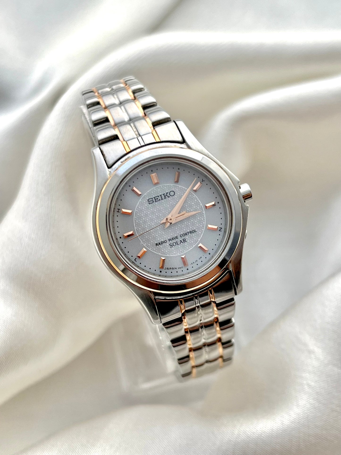 Seiko Coutura Solar Ladies Watch with Textured Dial