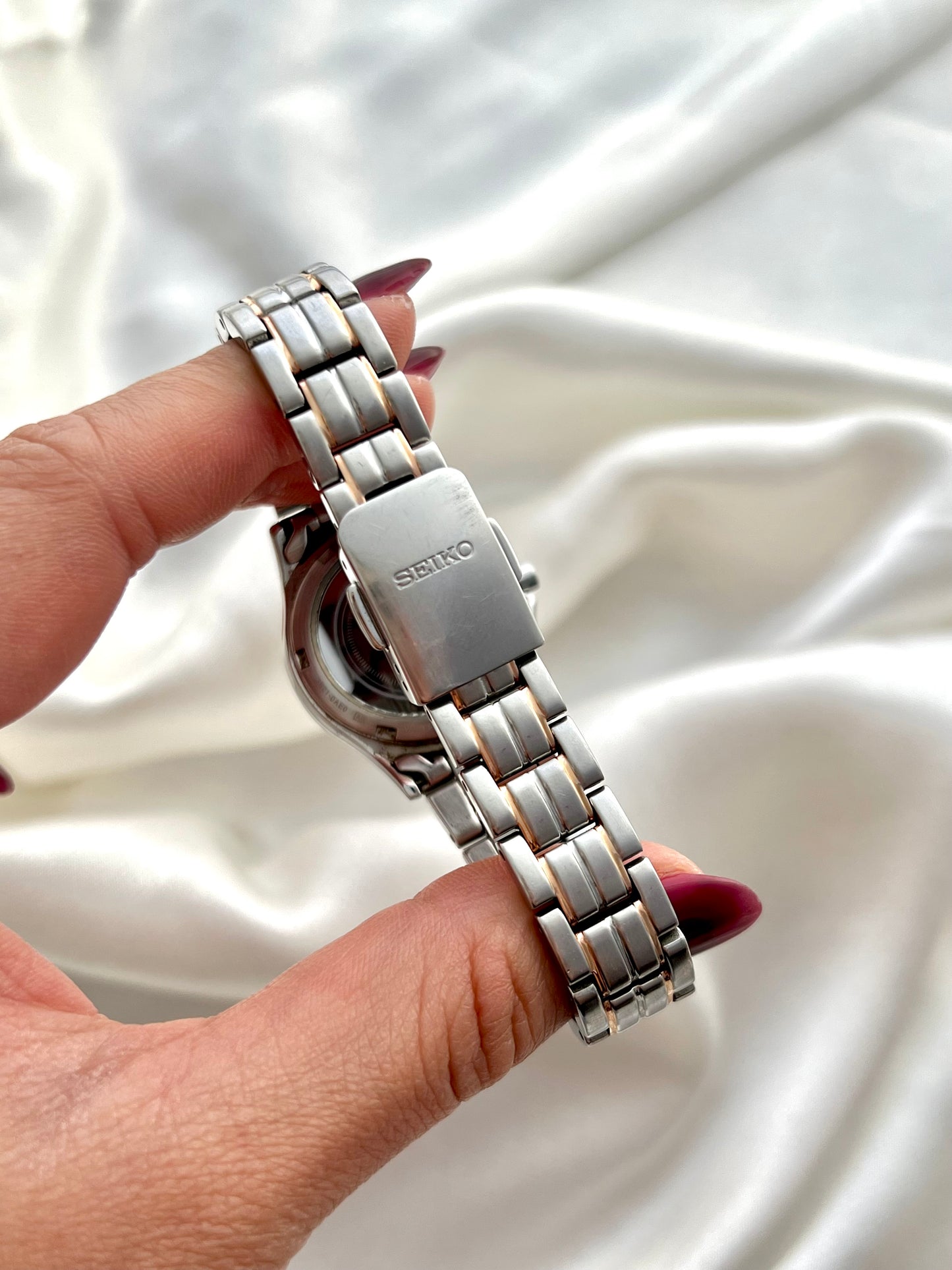 Seiko Coutura Solar Ladies Watch with Textured Dial