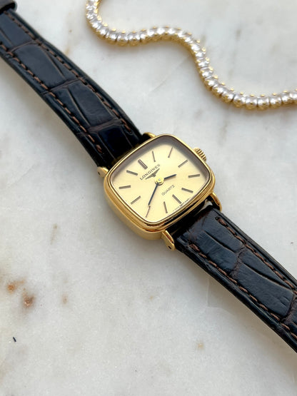 Longines Gold Rectangular Cushion Women's Watch