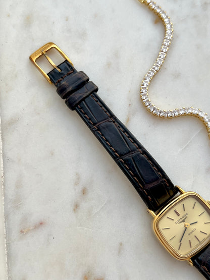 Longines Gold Rectangular Cushion Women's Watch