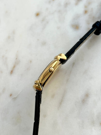 Gucci Gold Oval Black Dial Women’s Watch