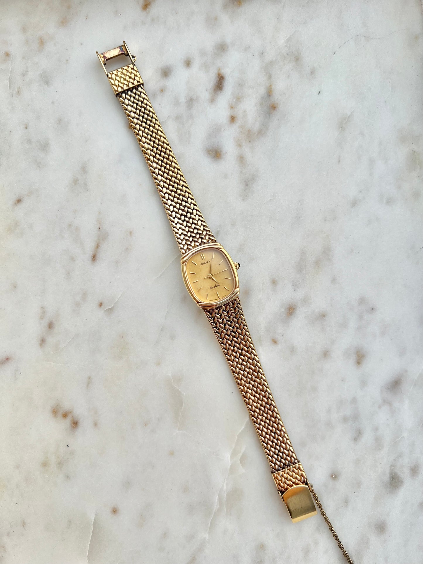 Seiko Exceline Oval Woven Bracelet Women’s Watch
