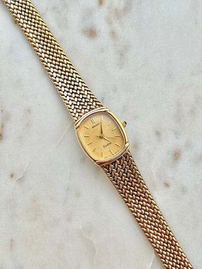 Seiko Exceline Oval Woven Bracelet Women’s Watch