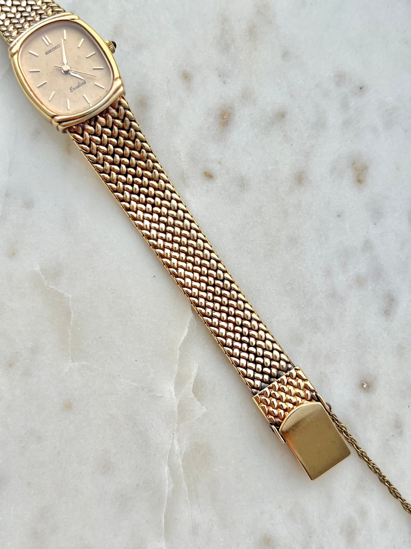 Seiko Exceline Oval Woven Bracelet Women’s Watch