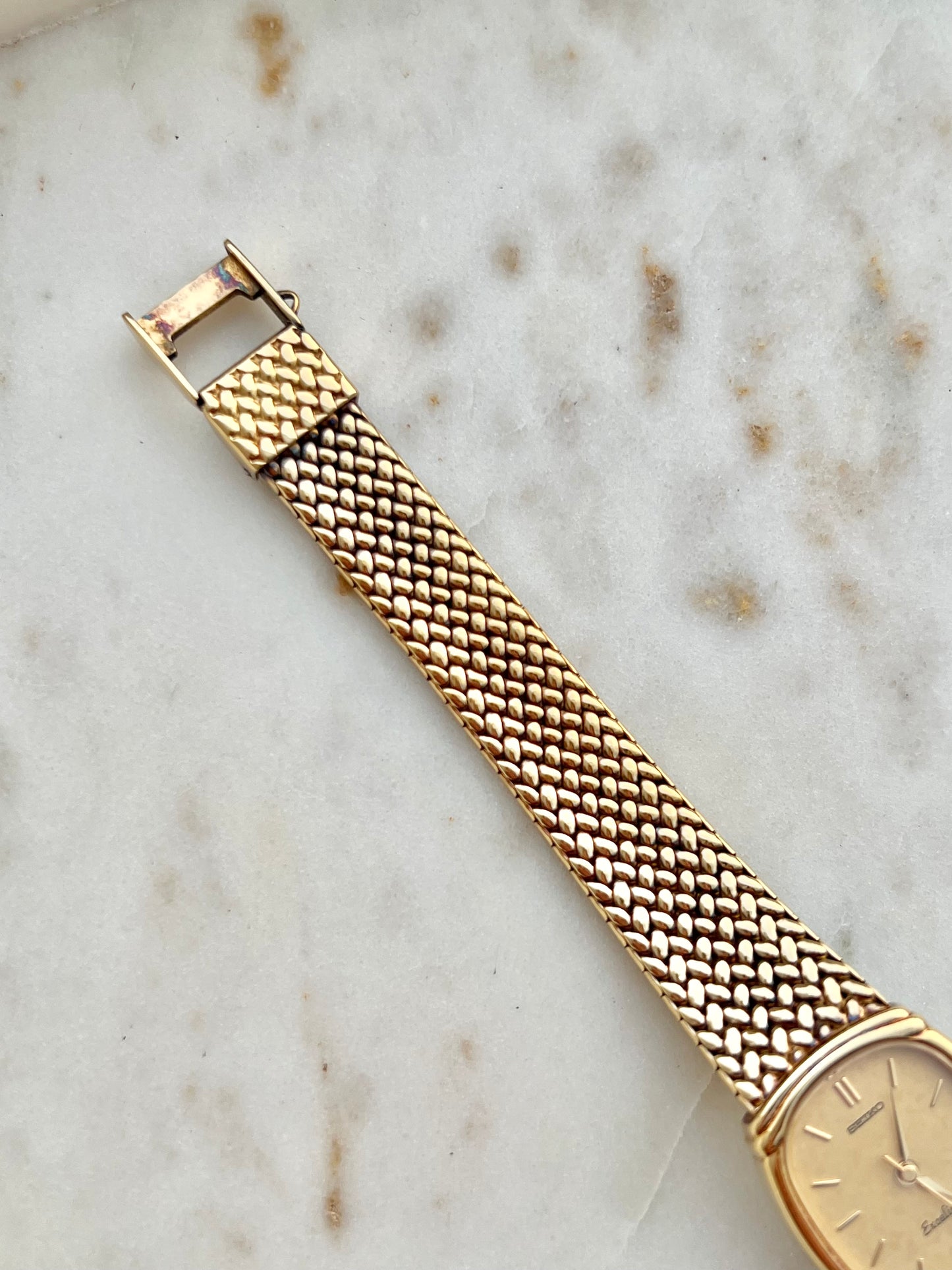 Seiko Exceline Oval Woven Bracelet Women’s Watch