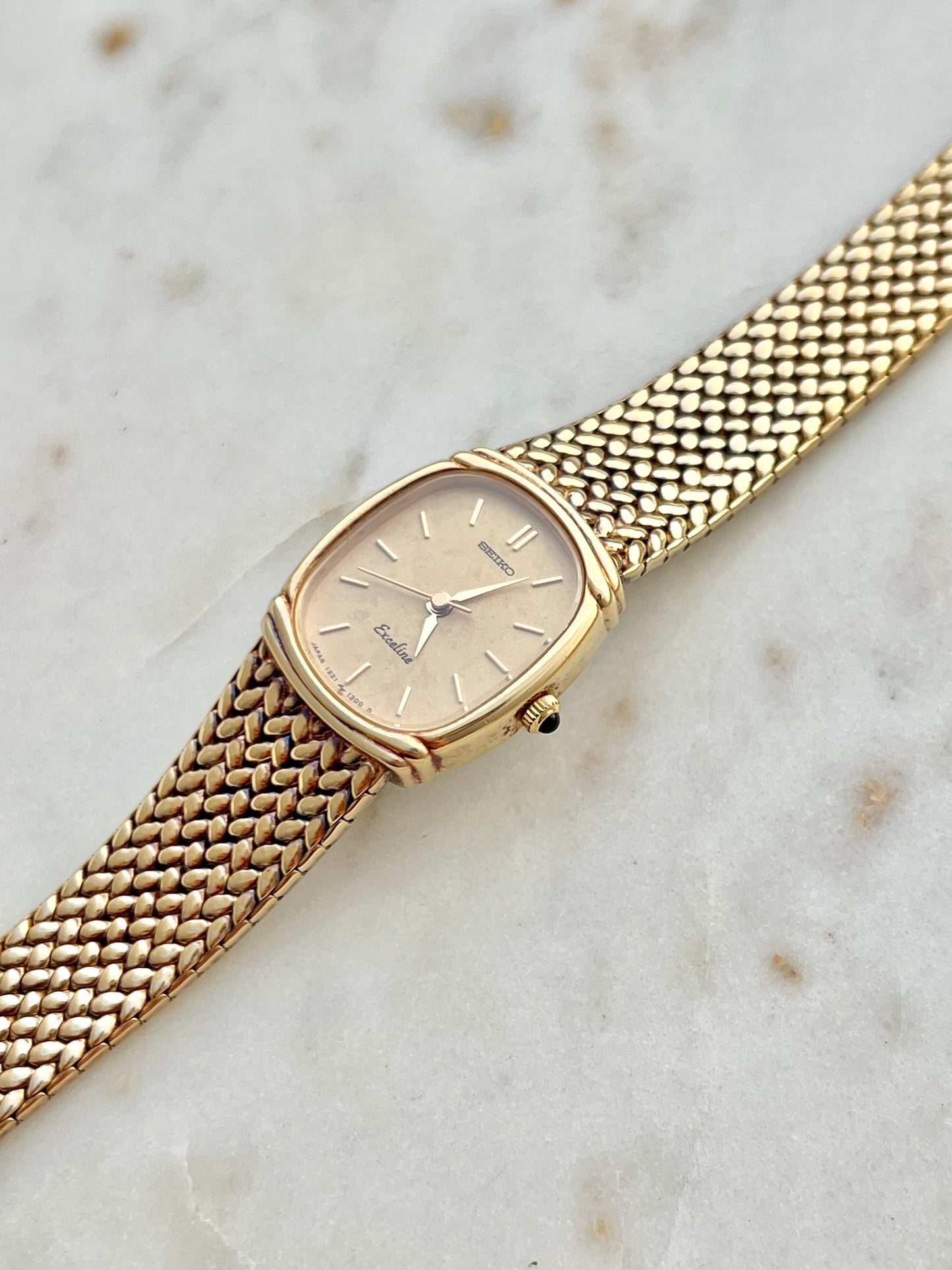 Seiko Exceline Oval Woven Bracelet Women’s Watch