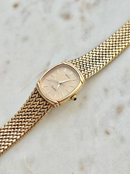 Seiko Exceline Oval Woven Bracelet Women’s Watch