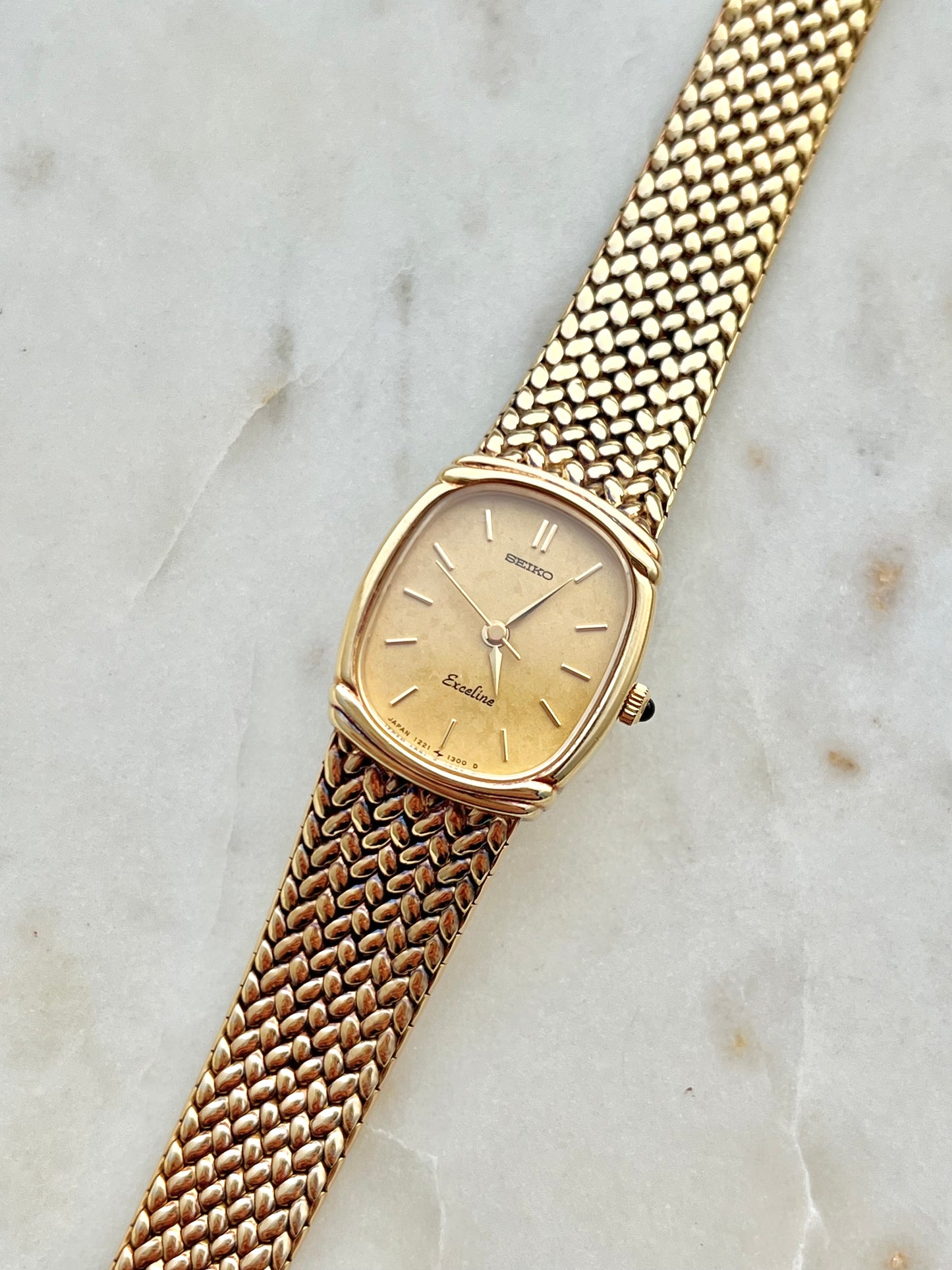 Seiko Exceline Oval Woven Bracelet Women’s Watch