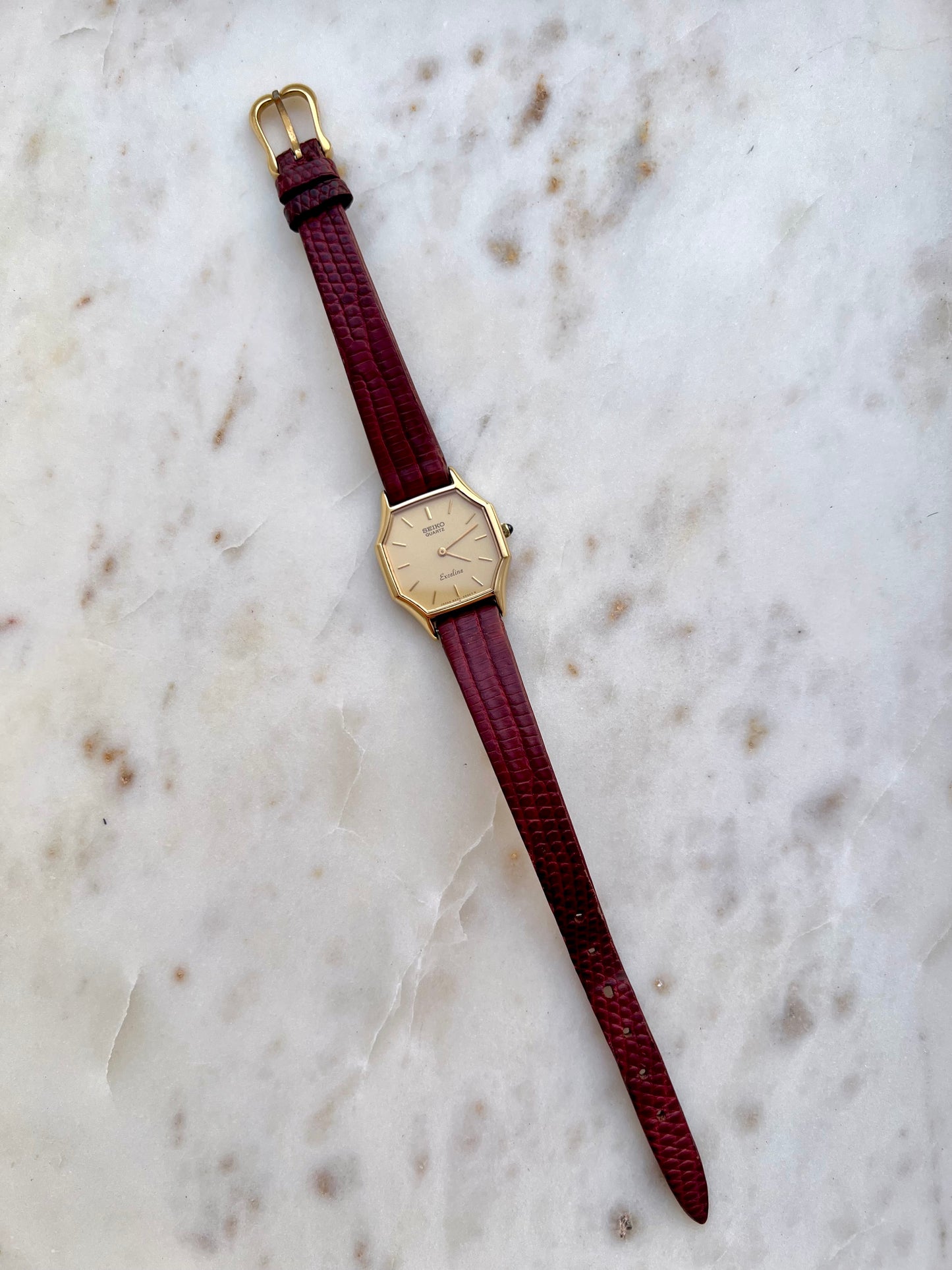 Seiko Exceline Gold Octagonal Women’s Watch