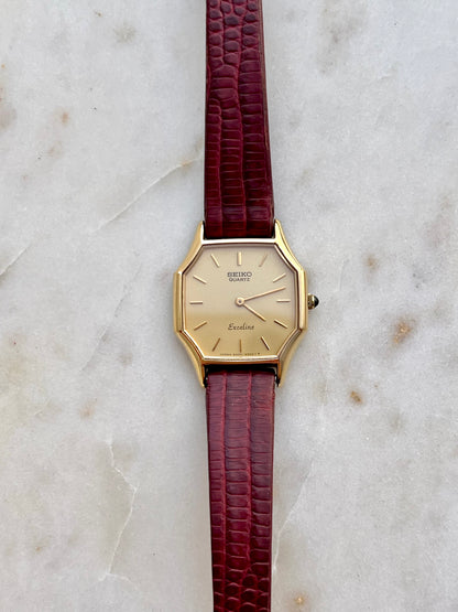 Seiko Exceline Gold Octagonal Women’s Watch