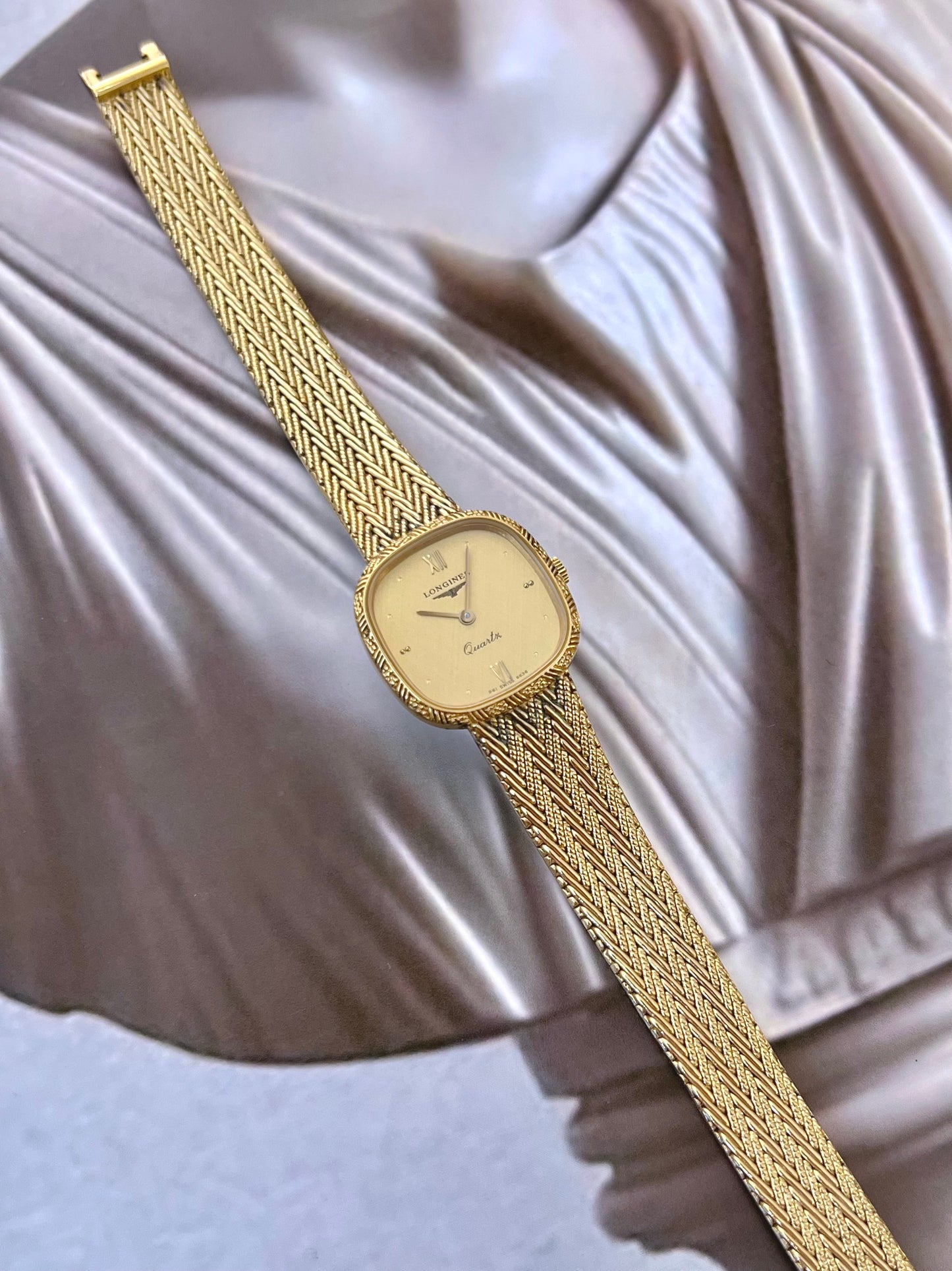 Longines Cushion Gold Braid Women’s Watch