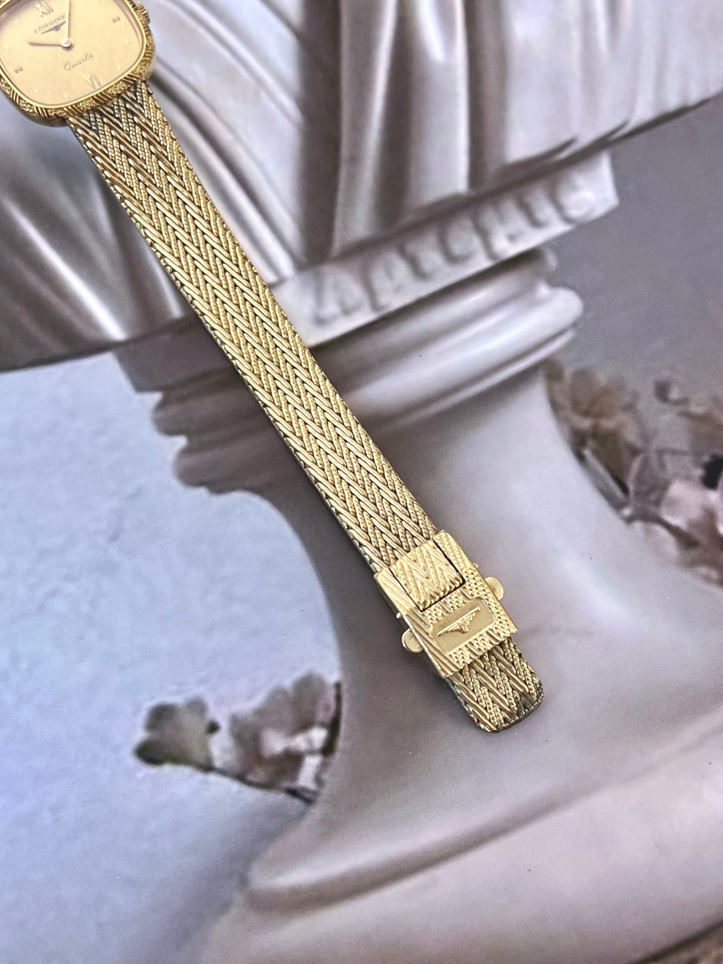 Longines Cushion Gold Braid Women’s Watch