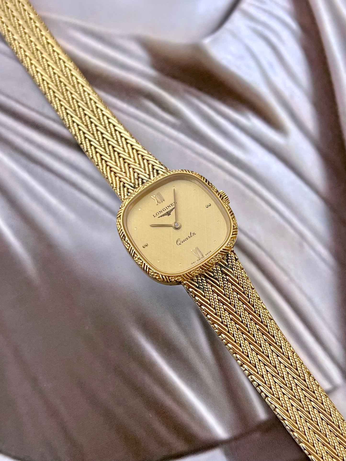 Longines Cushion Gold Braid Women’s Watch
