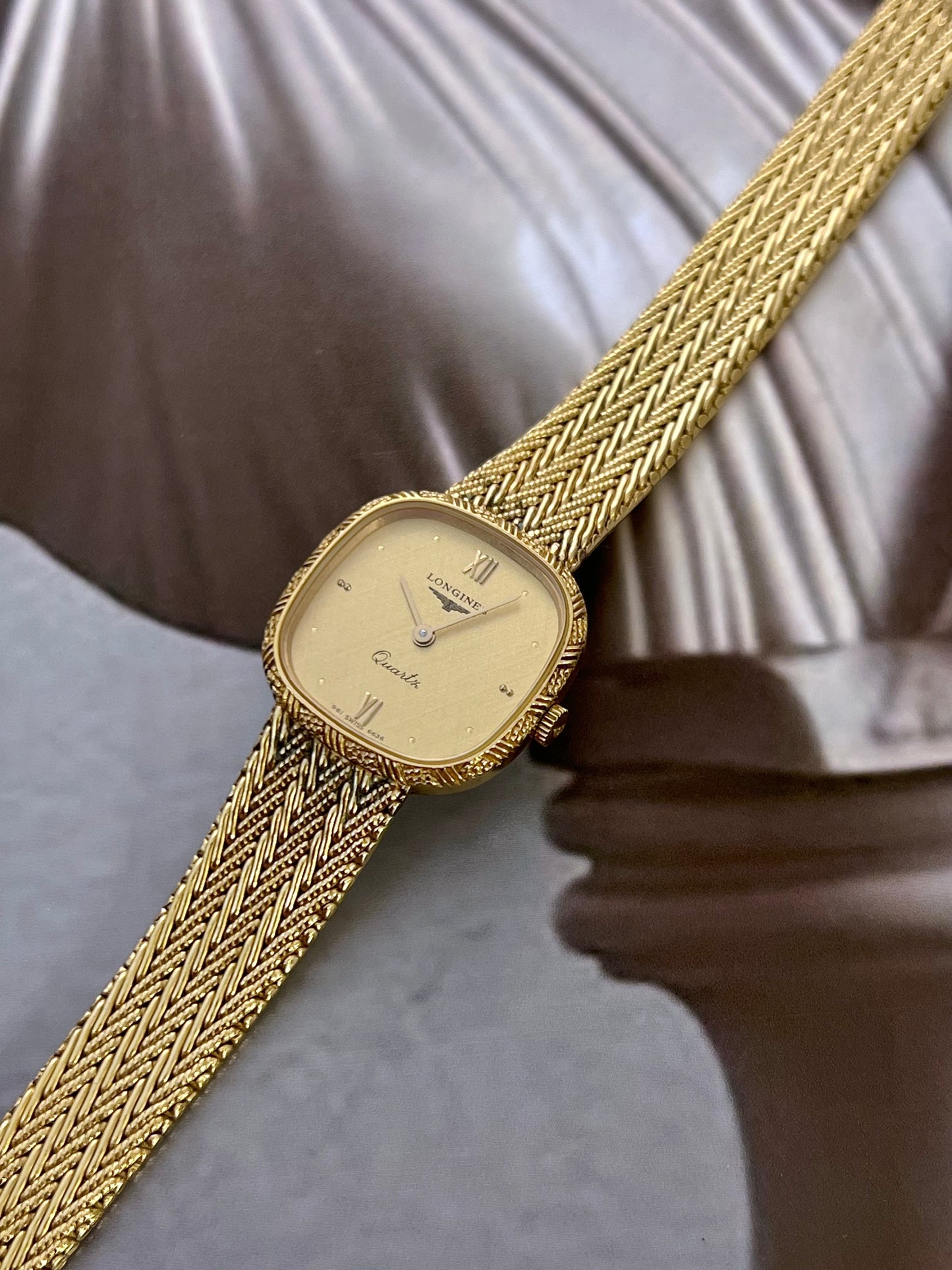 Longines Cushion Gold Braid Women’s Watch