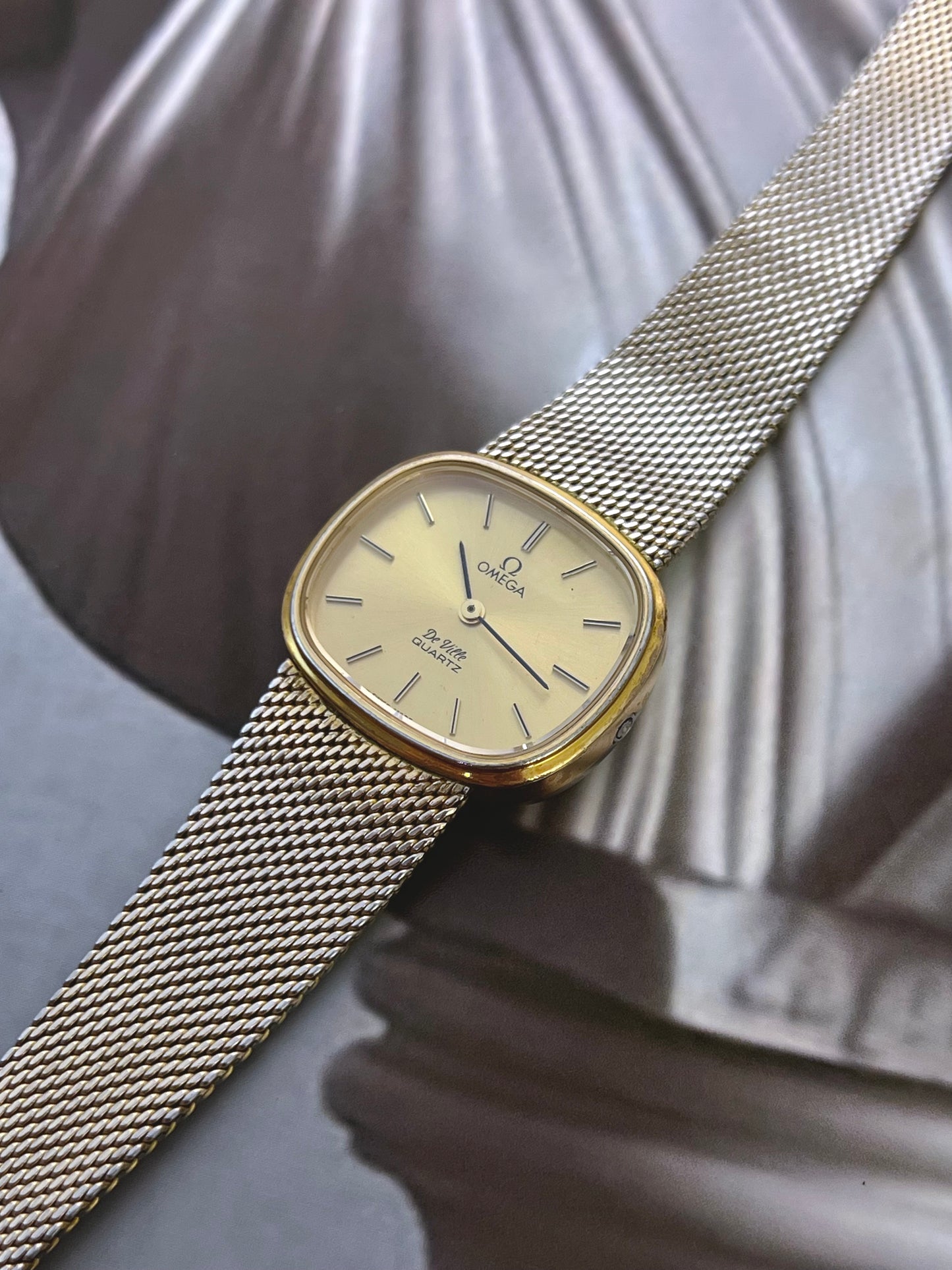 Omega De Ville Gold Mesh Women’s Watch