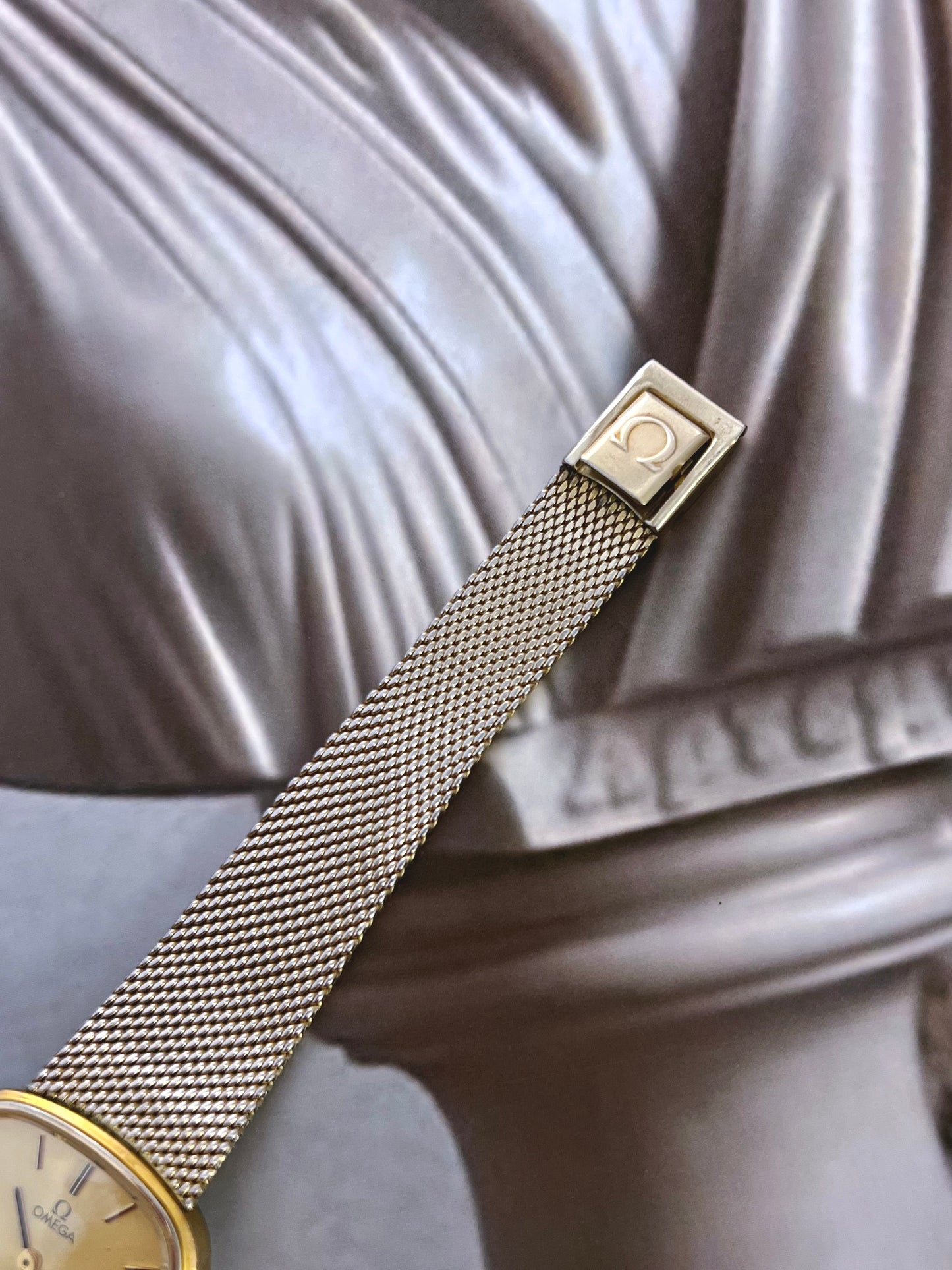Omega De Ville Gold Mesh Women’s Watch
