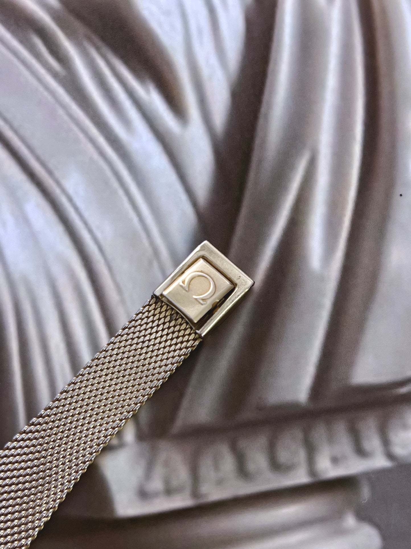 Omega De Ville Gold Mesh Women’s Watch