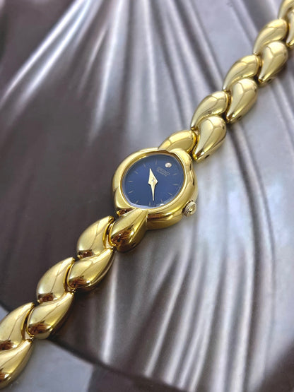 Seiko Midnight Petal Link Women’s Cocktail Watch