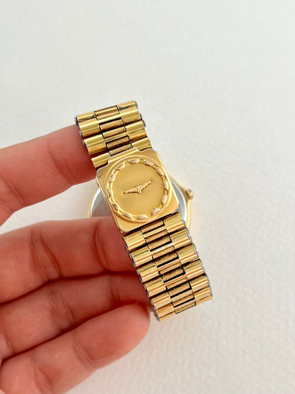 Longines Conquest Larger Women's Watch in Gold with Champagne Dial