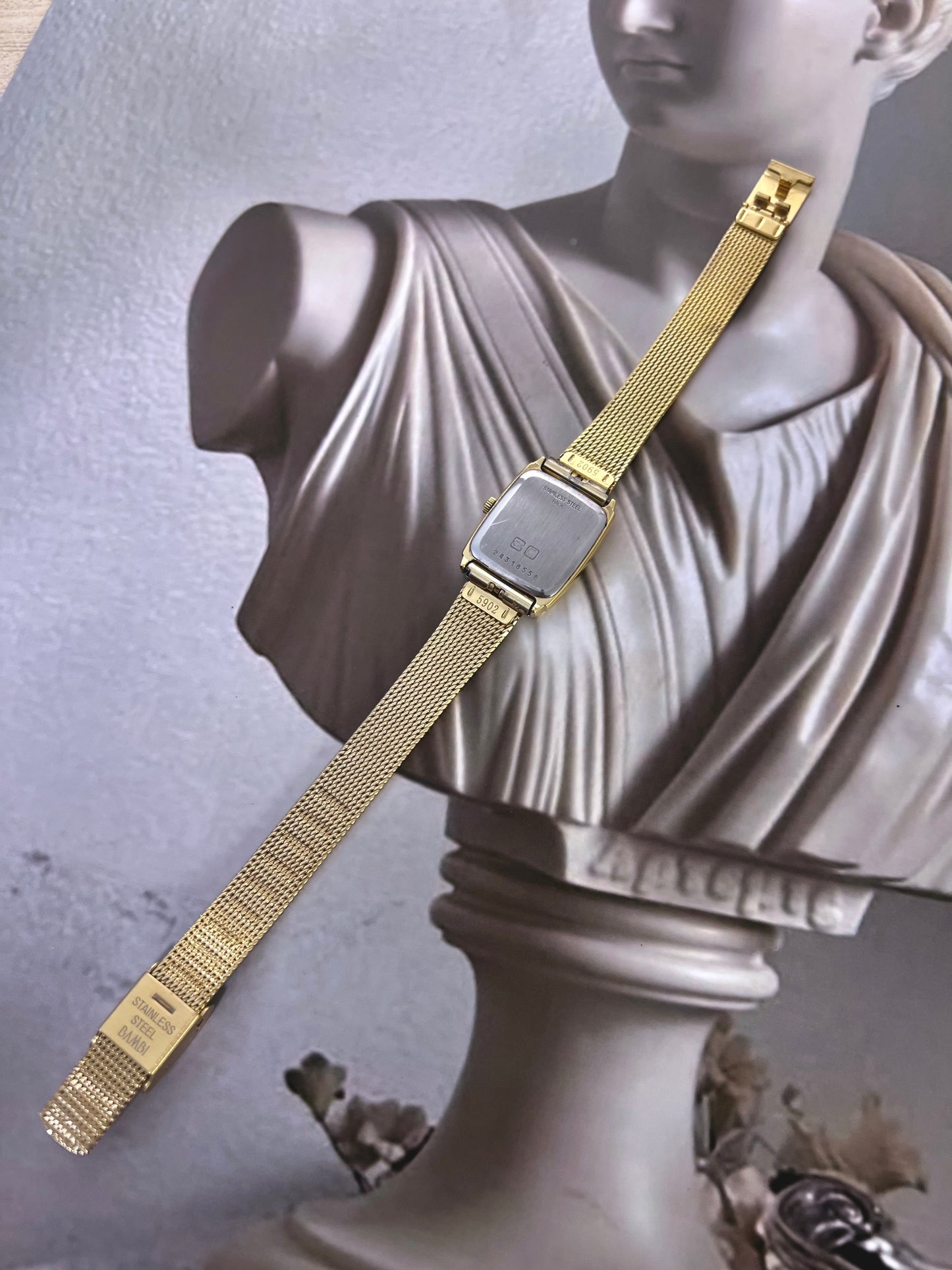 Longines High Texture Dial Gold Mesh Women’s Watch