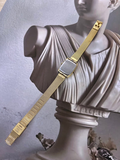 Longines High Texture Dial Gold Mesh Women’s Watch