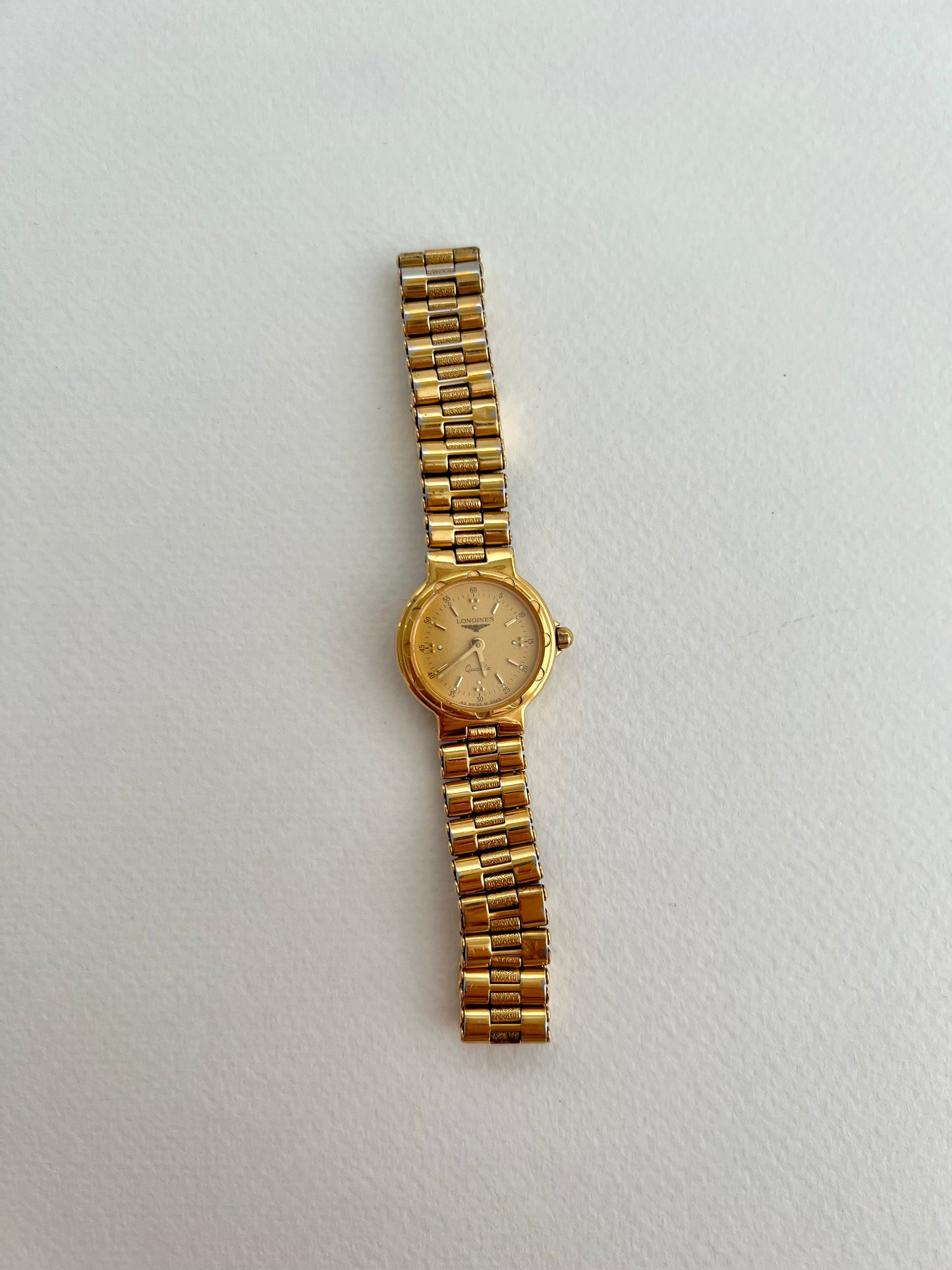 Longines Conquest Woman's Watch in Gold with Champagne Dial