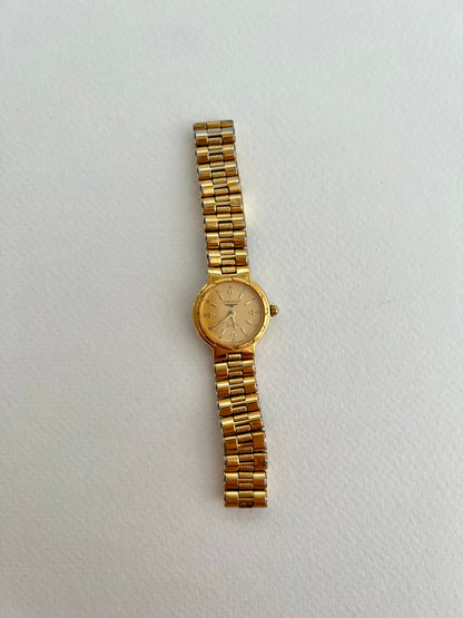 Longines Conquest Woman's Watch in Gold with Champagne Dial